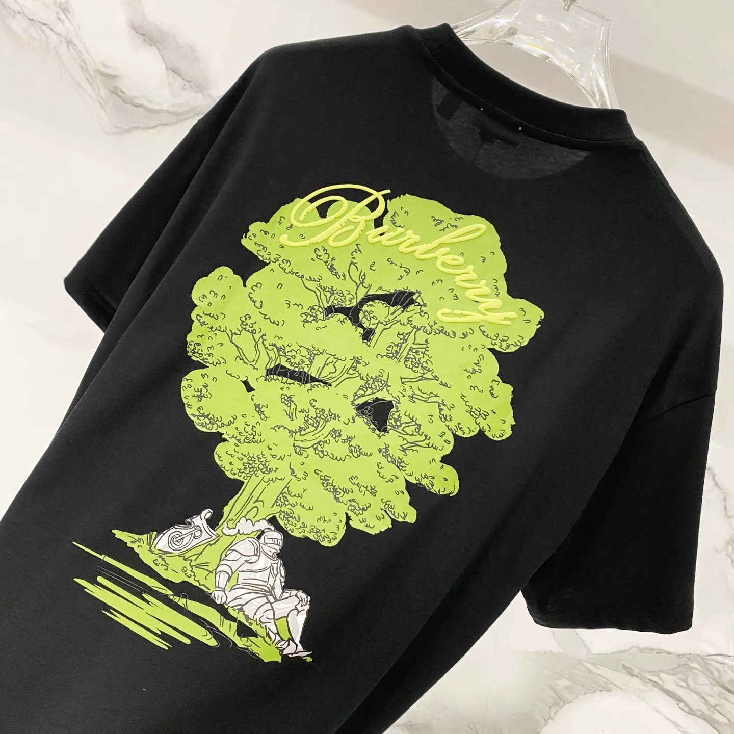 BURBERRY/ - 260 T 🛡️ LOGO Quality 100 ％ Versatile Size:XS-L :Black.White.Blue